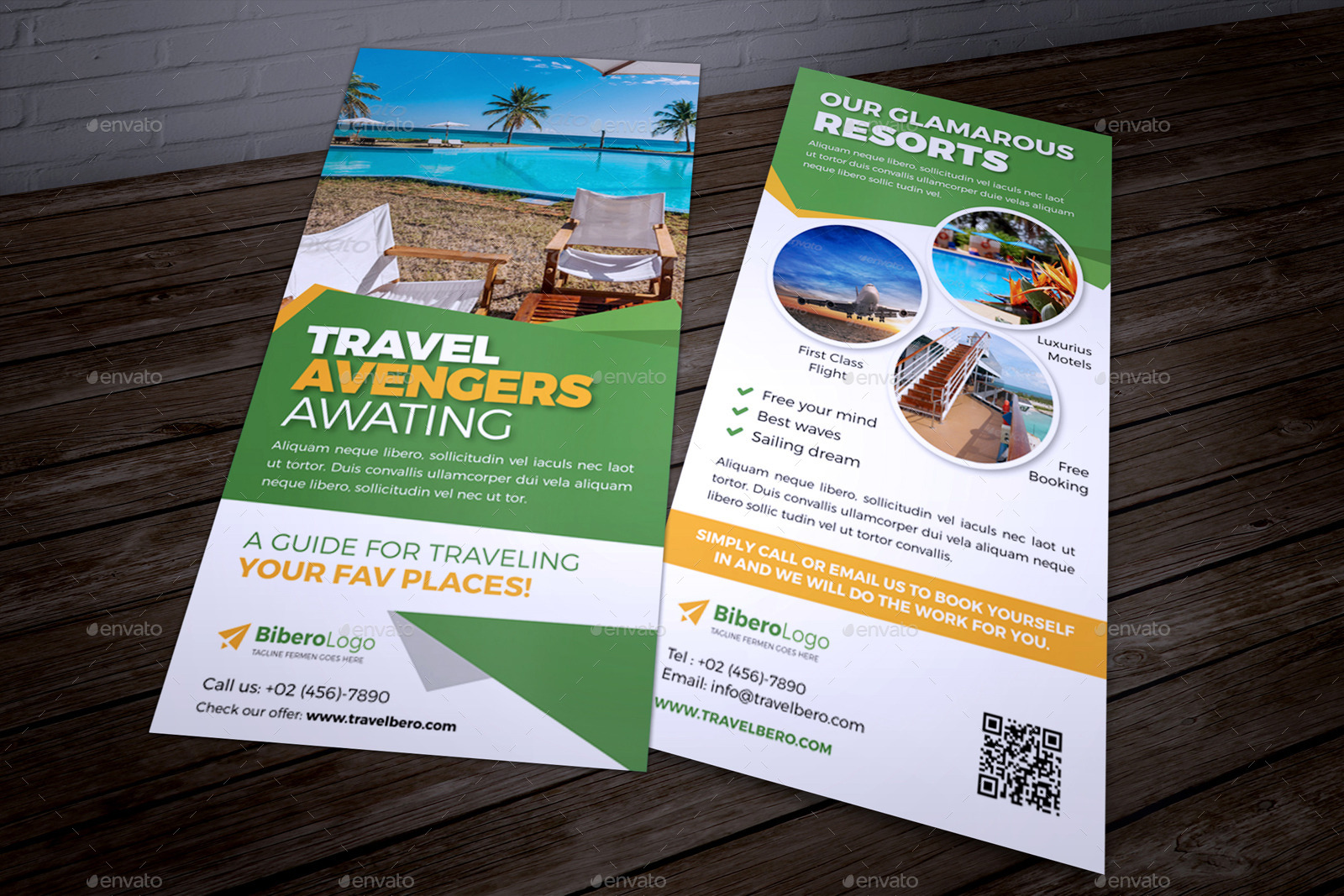 Travel Agency DL Flyer & Postcard InDesign by Jbn-Comilla | GraphicRiver