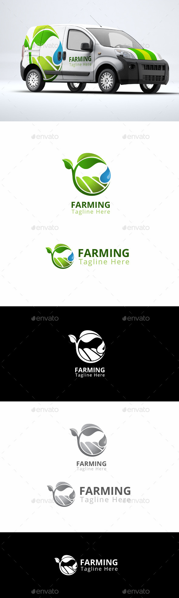 Farming - Agriculture Logo Template - Nature Logo Templates