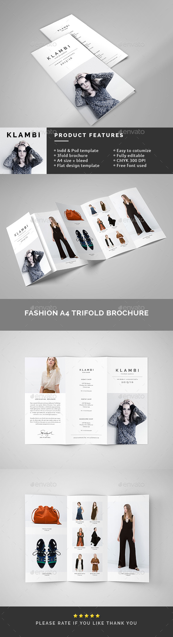 Fashion A4 Trifold Brochure - Catalogs Brochures