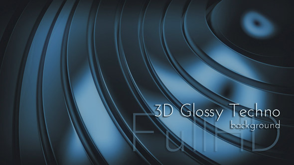 3D Glossy Chameleon Techno Background alt