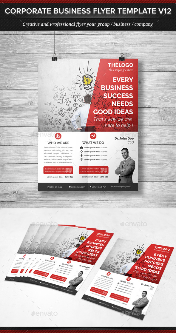Corporate Business Flyer Template V12 - Corporate Flyers