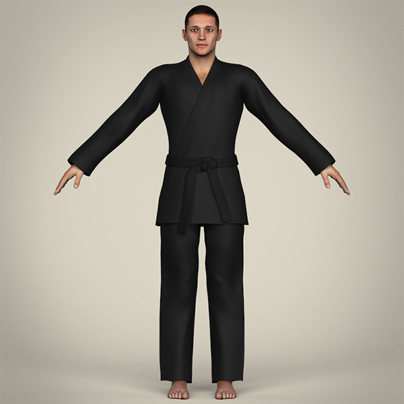 Realistic Male Karate - 3Docean 12020116