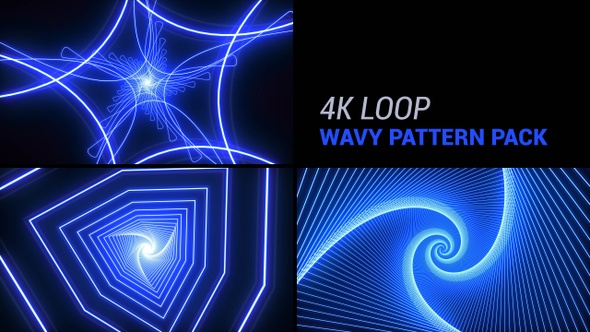 Wavy Pattern Pack, Motion Graphics | VideoHive