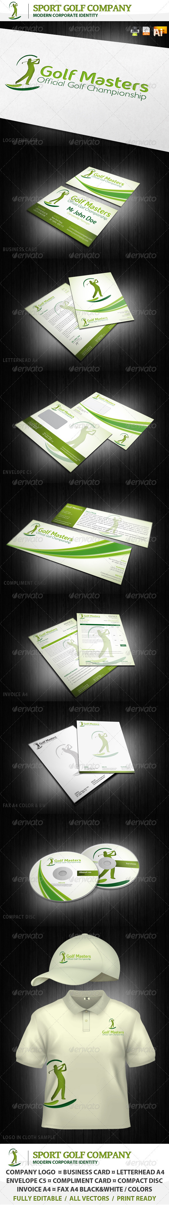 Sport Golf Company Corporate Identity + Logo