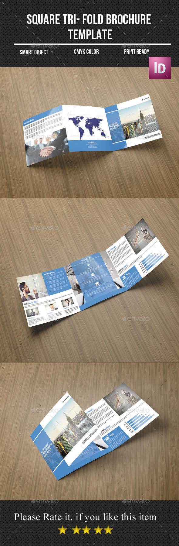 Corporate Square Tri - Fold Brochure - Corporate Brochures