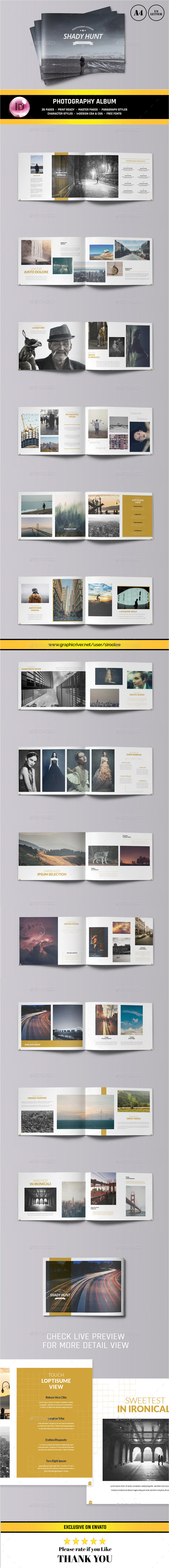 Photography Portfolio Album by siroolee GraphicRiver