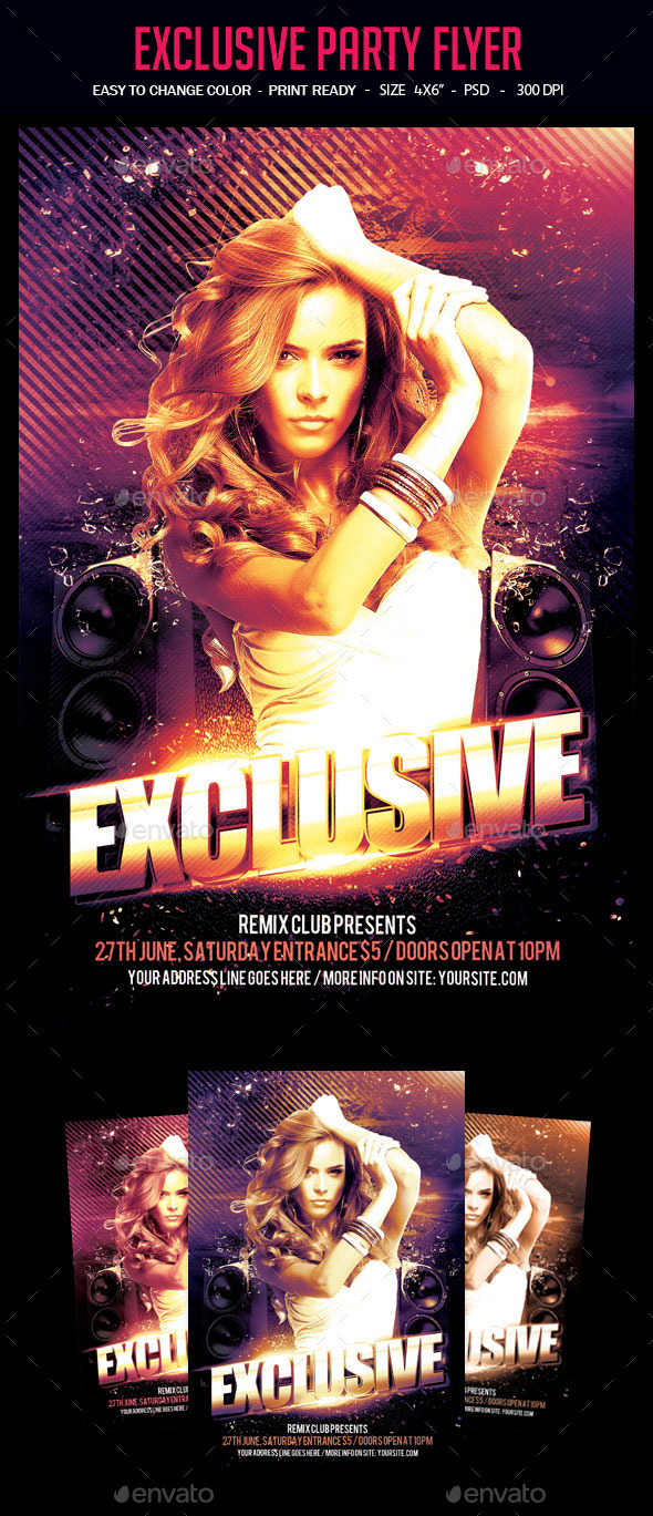 Exclusive Party Flyer - Clubs & Parties Events