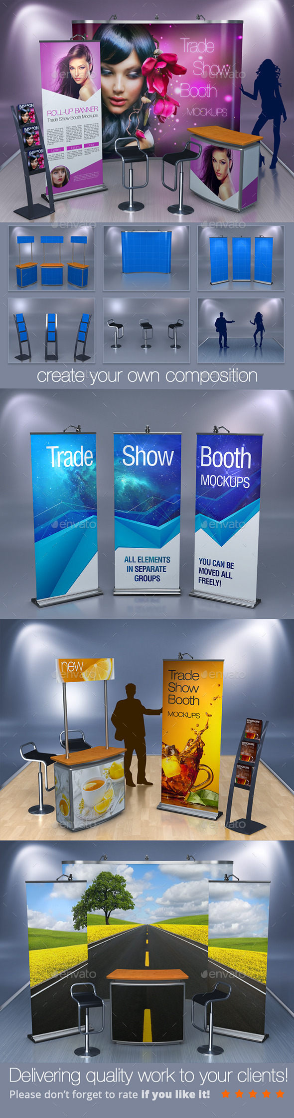 Trade Show Booth Mockups - Miscellaneous Displays