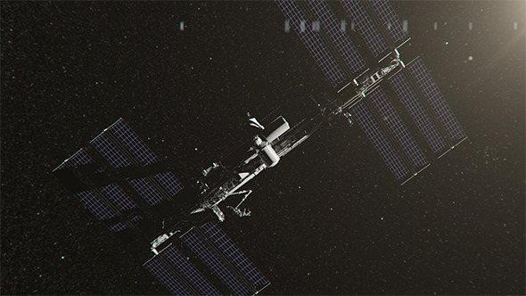 Flying around International Space Station  alt