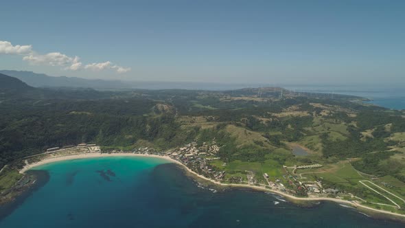 Seascape with Beach and Sea. Philippines, Luzon alt