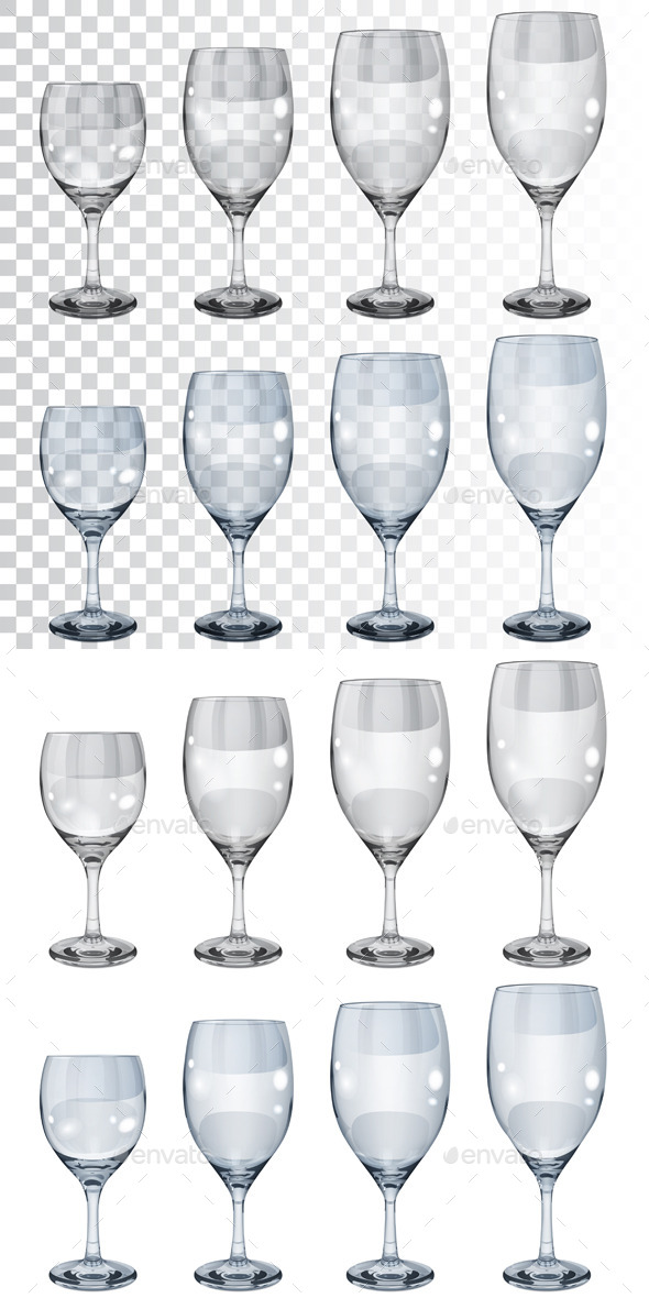 Empty Wineglasses - Man-made Objects Objects