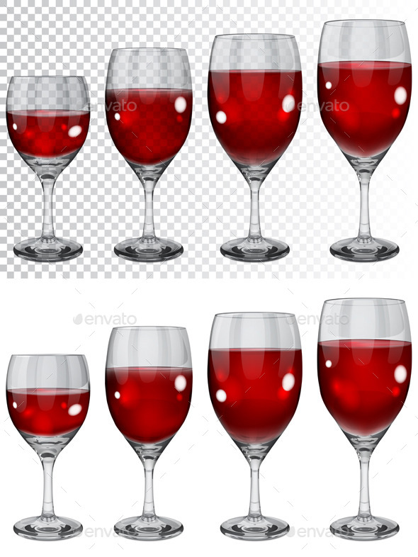 Wineglasses With Red Wine - Man-made Objects Objects