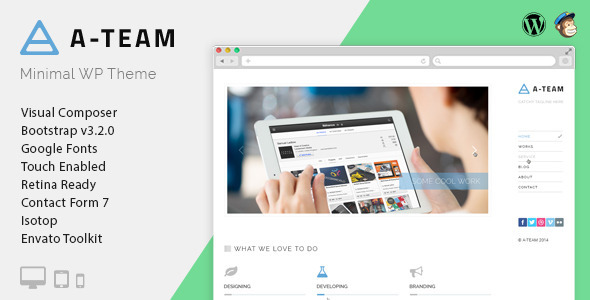 A-TEAM - Minimal Personal Blogging WordPress Theme - Blog / Magazine WordPress