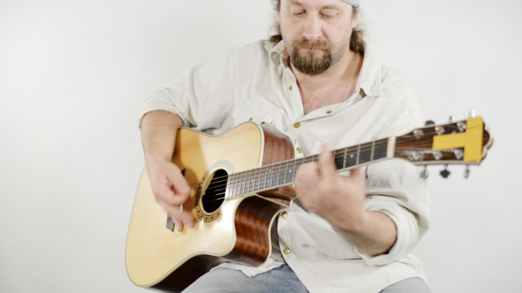 Playing Acoustic Guitar alt