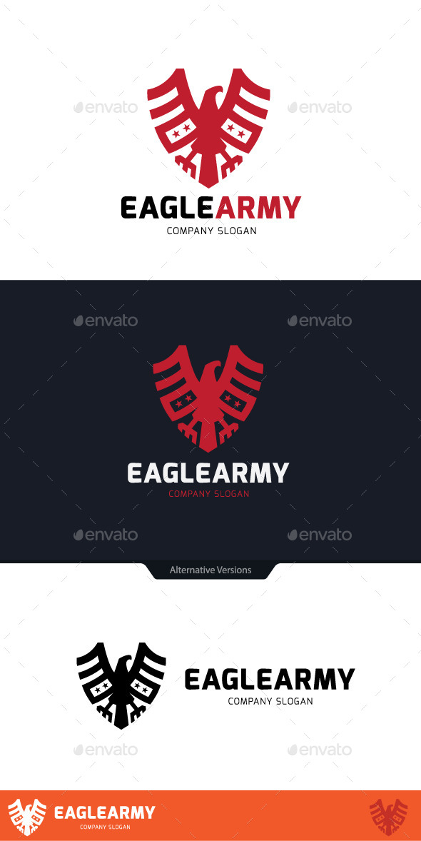 Eagle Army - Animals Logo Templates