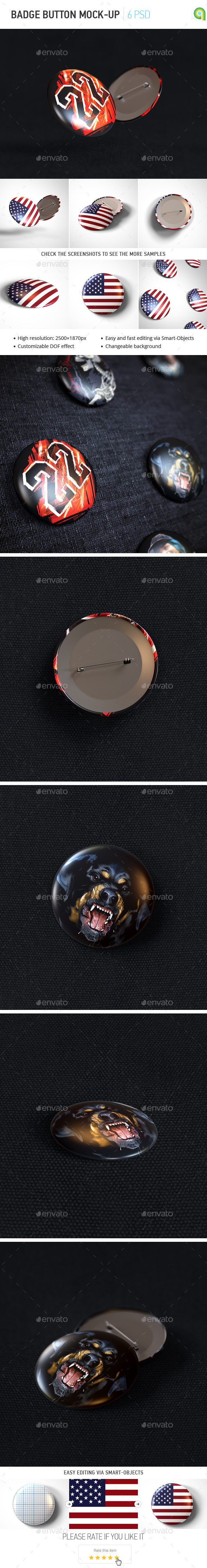 Badge Button Mockup - Miscellaneous Print