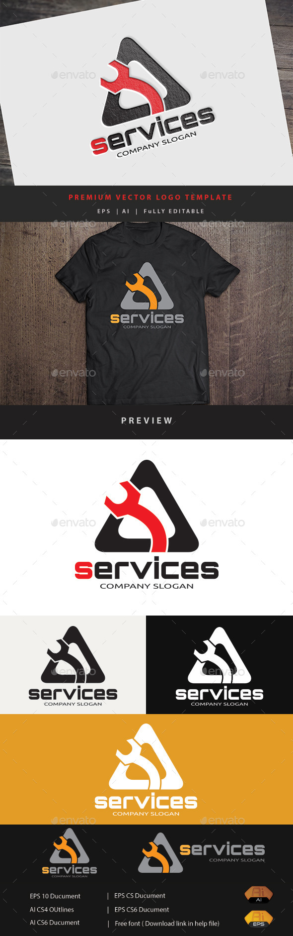 Services - Buildings Logo Templates