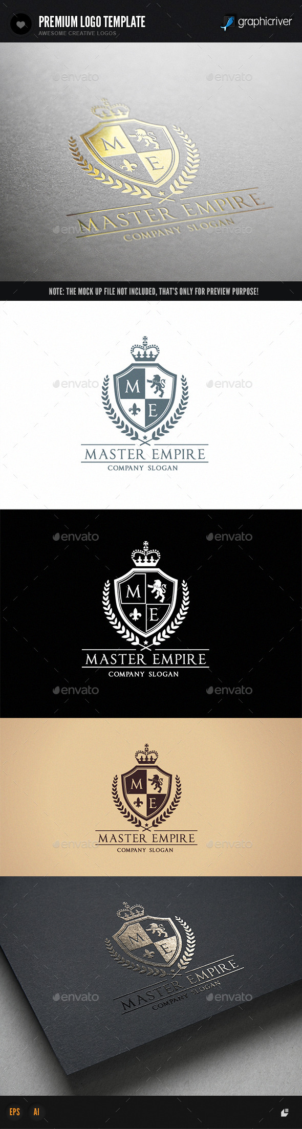 Master Empire - Crests Logo Templates