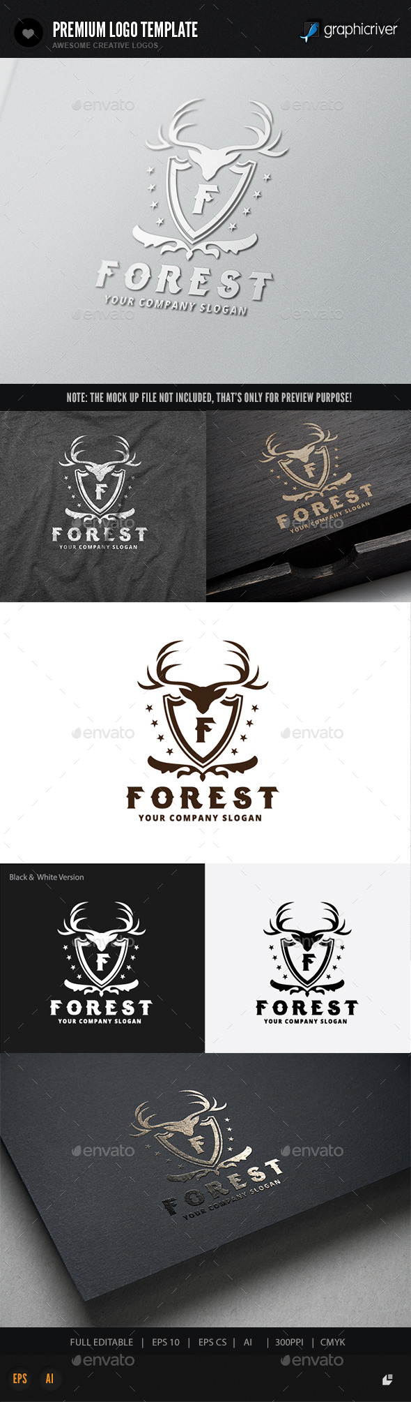 Forest - Crests Logo Templates