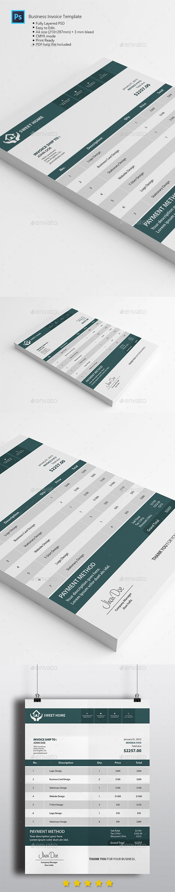 Business Invoice - Proposals & Invoices Stationery