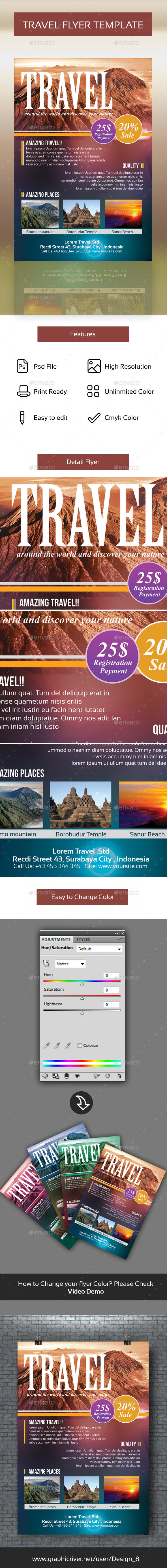 Travel Flyer Template - Commerce Flyers