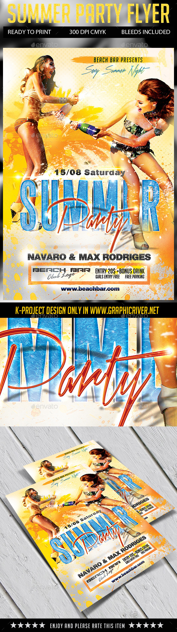 Summer Party Flyer - Clubs & Parties Events