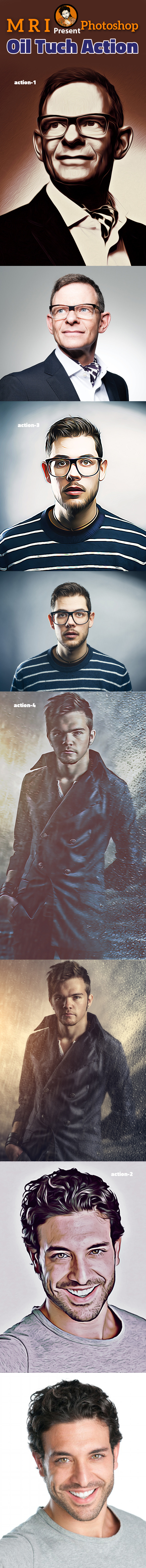 Oil Tuch Action - Photo Effects Actions