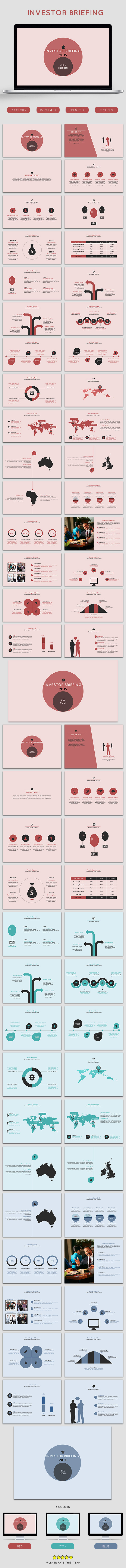 Investor Briefing Presentation Templates - Business PowerPoint Templates