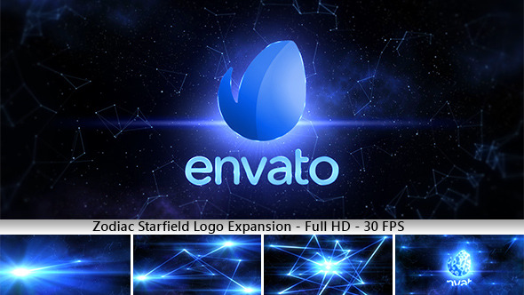 Zodiac Starfield Logo - VideoHive 12045056