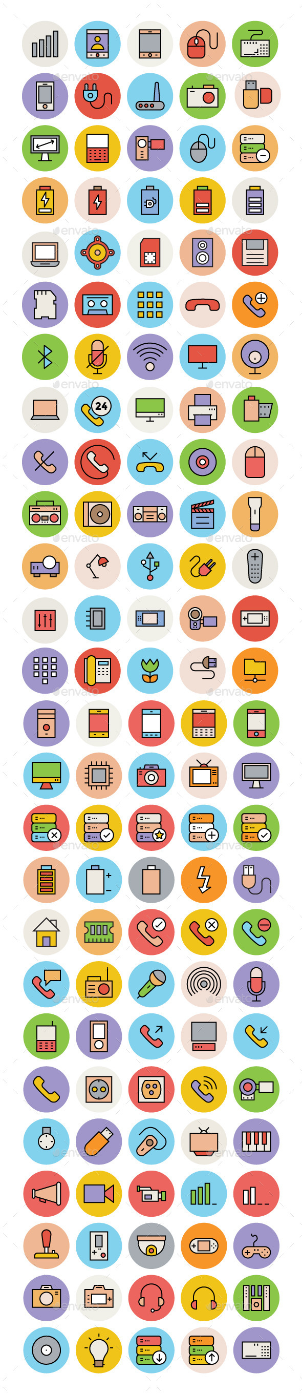 125+ Hardware and Devices Vector Icons - Objects Icons