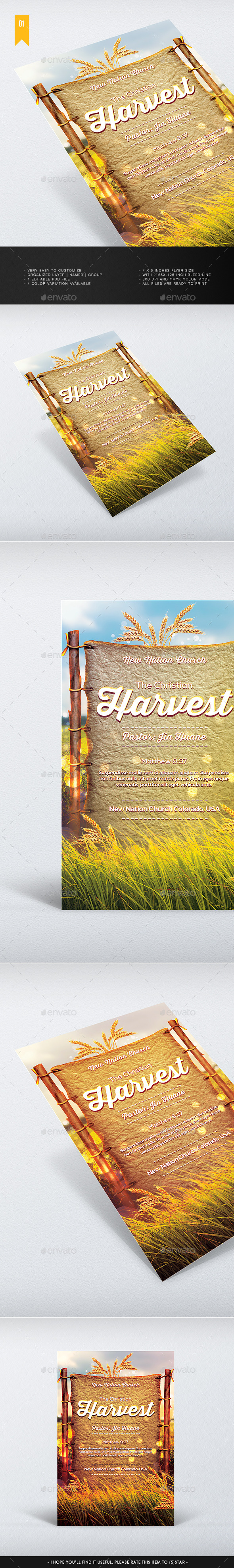 Harvest - Church Flyer - Church Flyers