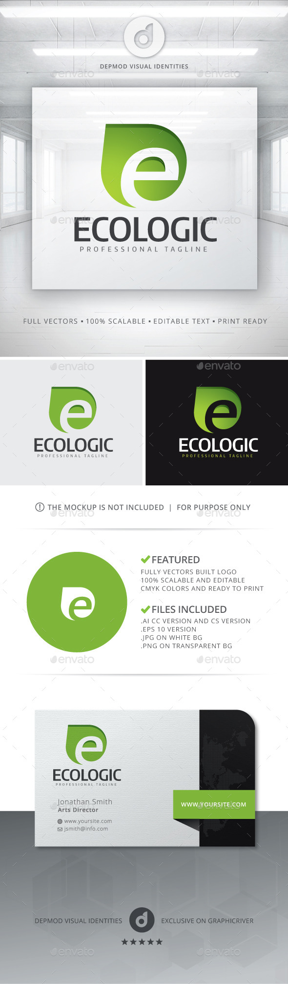 Ecologic Logo - Letters Logo Templates
