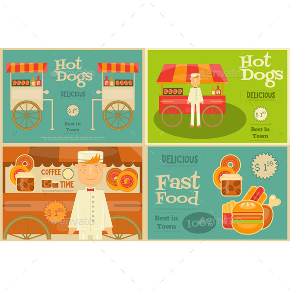Fast Food Mini Posters - Food Objects
