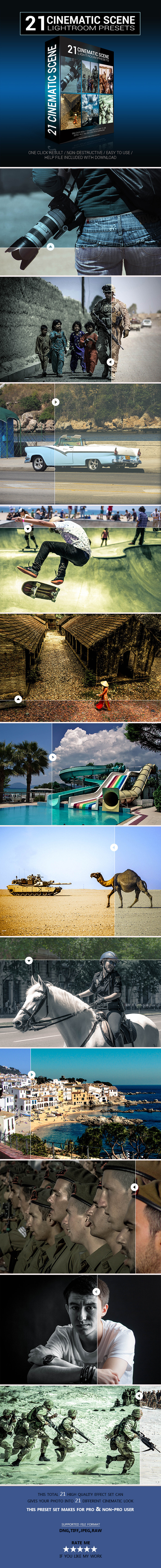 21 Cinematic Scene Lightroom Presets - Cinematic Lightroom Presets