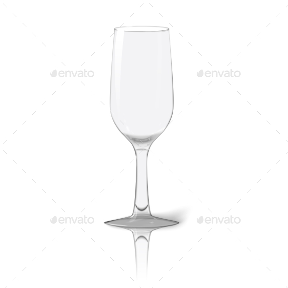 Blank Tall Transparent Photo Realistic Glass - Man-made Objects Objects