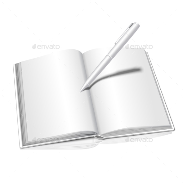 Opened Book - Man-made Objects Objects