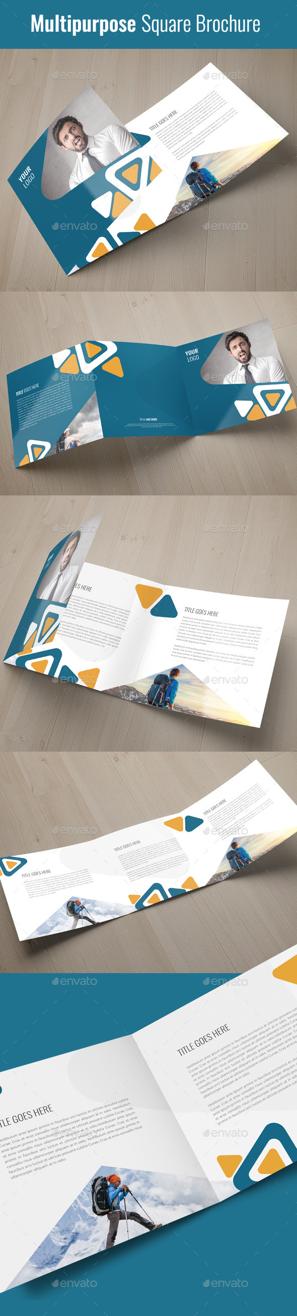 Square Trifold Brochure ( Multipurpose) - Corporate Brochures