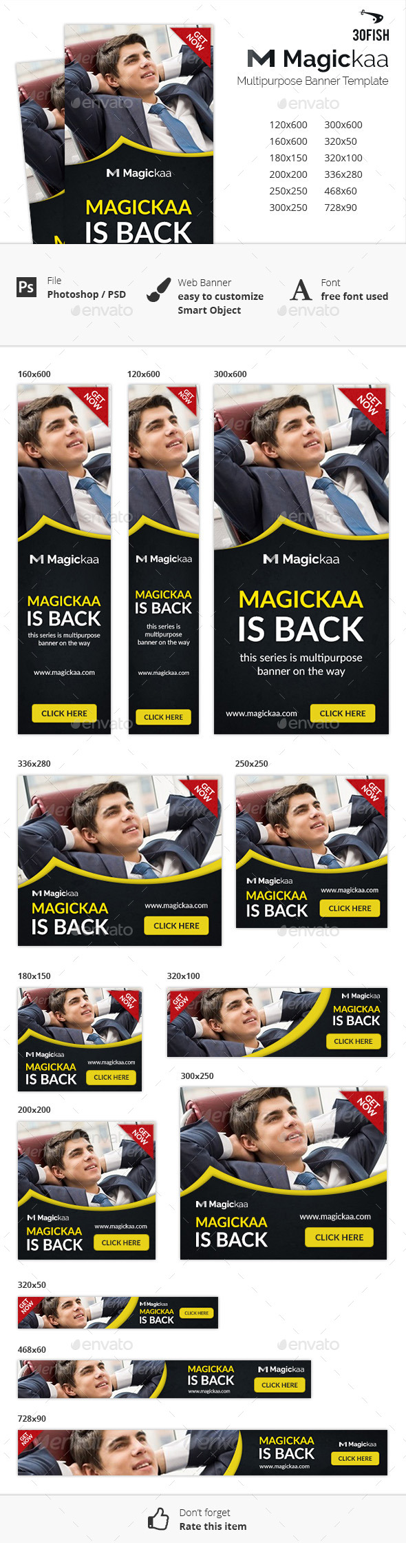 Magickaa Multipurpose Banner - Banners & Ads Web Elements