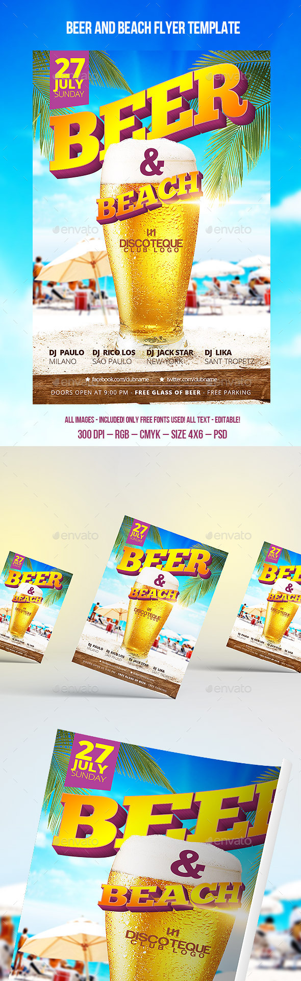 Beer Flyer - Clubs & Parties Events
