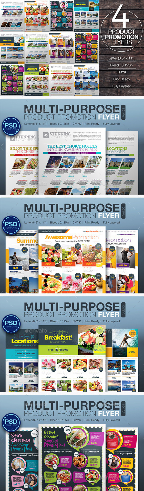 Product Promotion Flyer Bundle - Commerce Flyers
