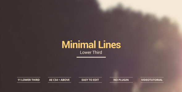 Minimal Lines Lower - VideoHive 11325244
