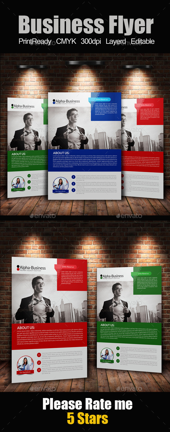 A4 Business Flyer Template - Corporate Flyers