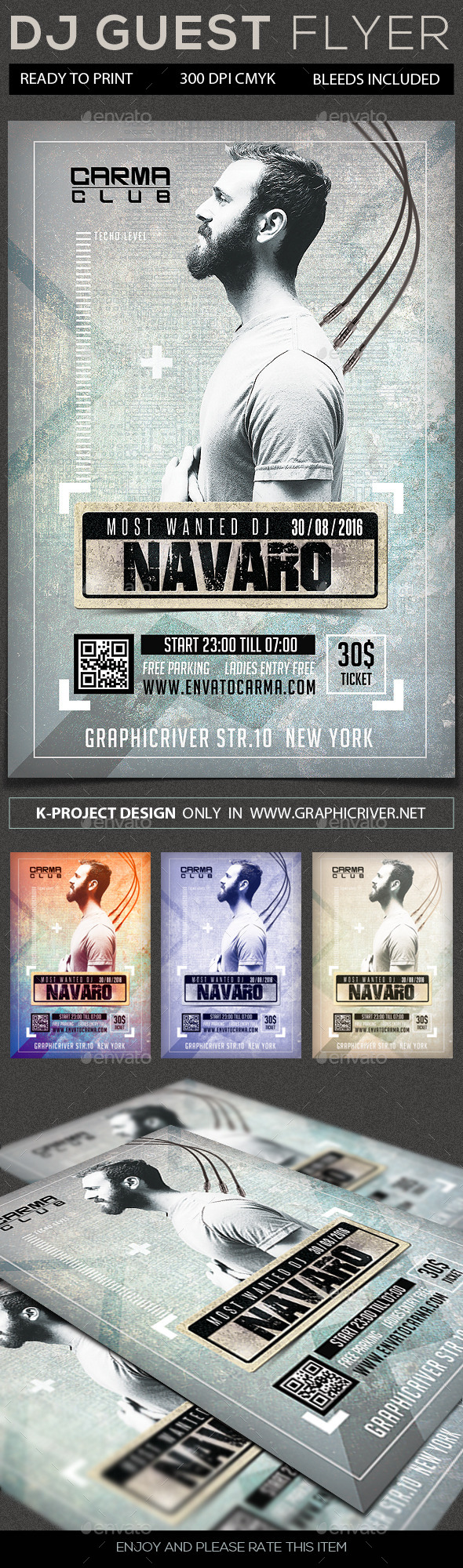 DJ Guest Flyer - Clubs & Parties Events