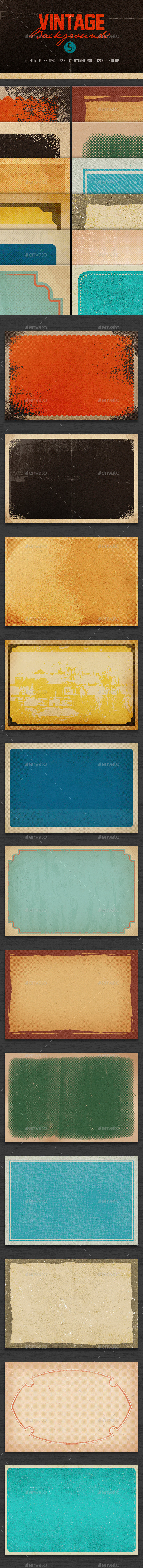 Vintage Backgrounds 5 - Miscellaneous Backgrounds