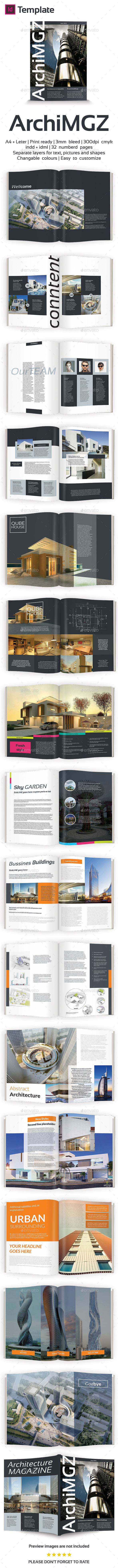 Architecture Magazine Template - Magazines Print Templates