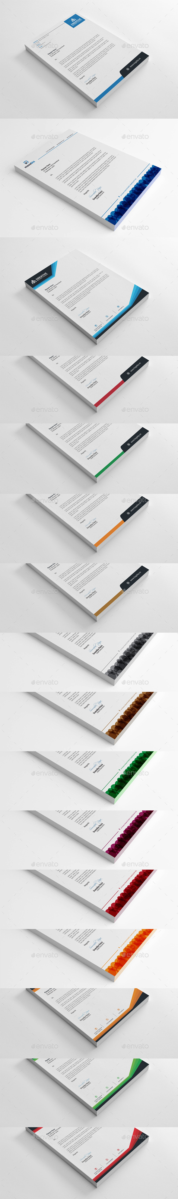 Letterhead Bundle Collection - Stationery Print Templates