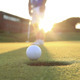 Playing Golf At Sunset - VideoHive Item for Sale