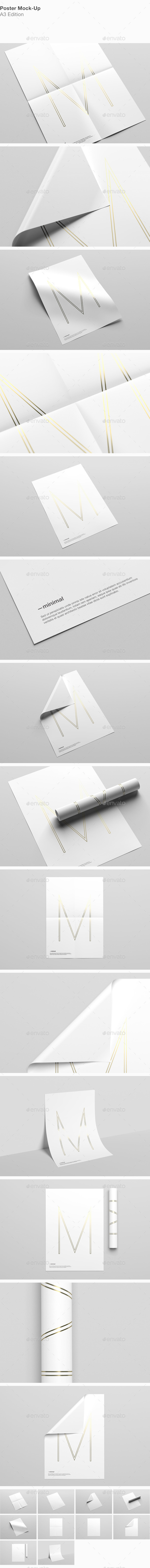 A3 Poster Mock-Up - Posters Print