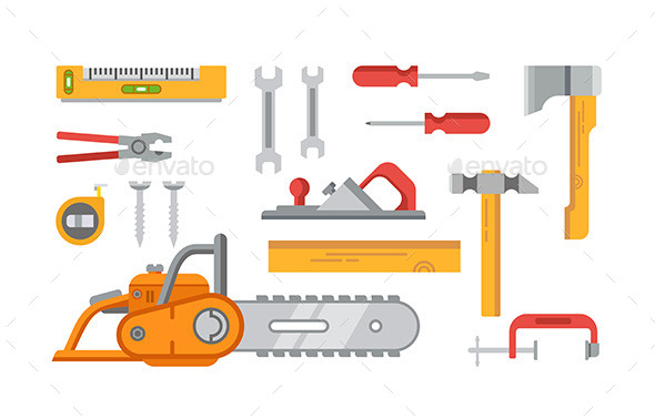 Construction Tools Objects - Man-made Objects Objects