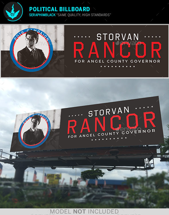 Political Billboard Template - Signage Print Templates